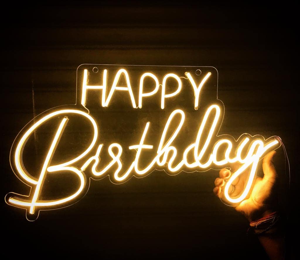 birthday neon sign